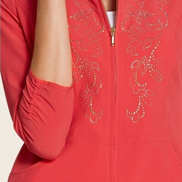 Chico’s ZENERGY Neema Embellished Scroll Jacket - Picture 3 of 5